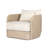 Coallier Outdoor Swivel Chair-Vintage White-1460584046