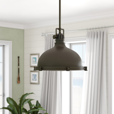 Luminaire suspendu en forme de dôme à 1 lumière Zehr