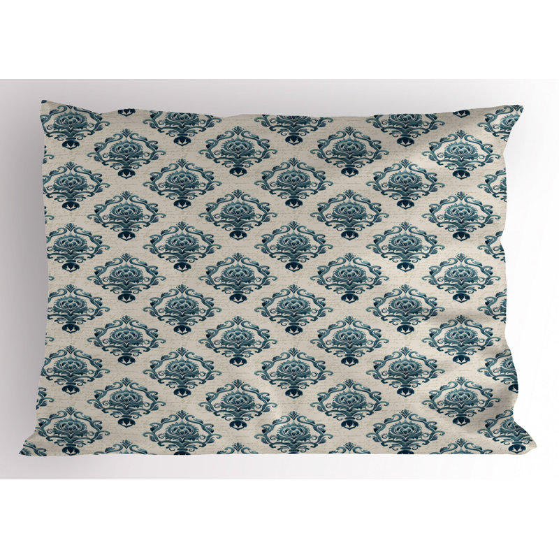 Polyester Damask Sham Set, Twin