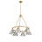 Felda 6 - Light Steel Dimmable Cone Chandelier-99998914-99998911