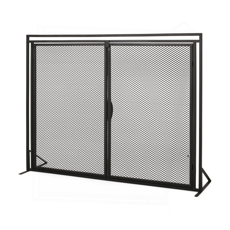 Fireplace Screen, Black