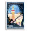 «Tunis» par Vintage Posters, art mural en verre acrylique, 12 po x 16 po