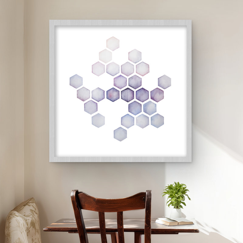 Alveoli lilas - mauve, impression encadrée, H 24 po x l 24 po
