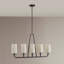 Lustre linéaire à 5 lumières
