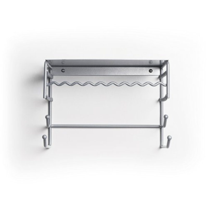 Boîte à bijoux à fixation murale, Argent, 7,15 po x 10 po x 6,75 po 