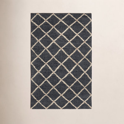 Kali Black Handwoven Jute Rug