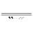 Adjustable Single Metal Curtain Rod Black for Ceiling/Wall Mounting-6649632