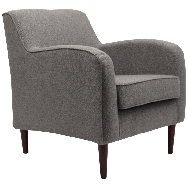 Larrabee 28.25" Wide Polyester Blend Armchair, Terrace Granite