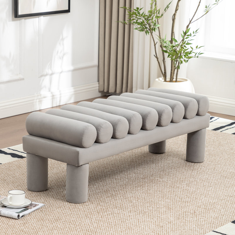 Banc rembourré, Gray