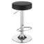 Siège de cuisine moderne - noir, repose-pieds ovale en mousse pour tabouret réglable contemporain, base