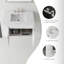 Meuble-lavabo flottant 30 po avec lavabo, porte à fermeture en douceur, comptoir et dosseret en marbre de culture blanc de 0,6 po Carrara, contreplaqué, blanc-116118432-116118445