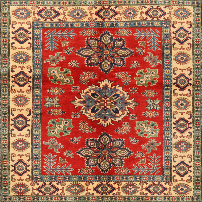 Tapis oriental beige, Carré 8 pi