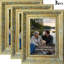 Cadre photo classique antique 3 pièces 8 "x 10" avec support de table et crochets muraux-130901733-130901736-130901738