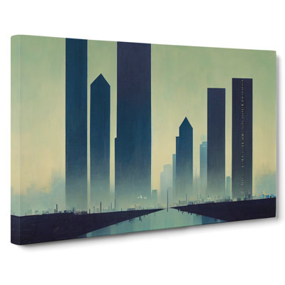 Boundless City Skyline Architecture - Wrapped Canvas