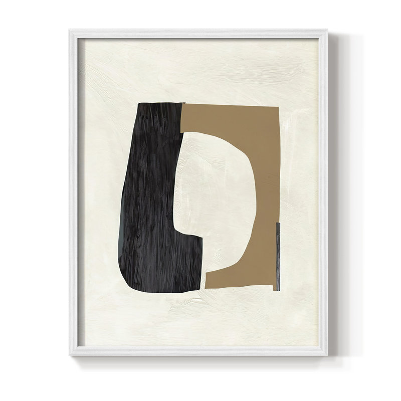 «Cardboard Cutouts II», reproduction encadrée - bois massif, H 10 po x l 8 po, Blanc
