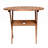 Alyisa Round Eucalyptus Folding Outdoor Bistro Table With Umbrella Hole , 35.38'' in. W 35.38'' in. D