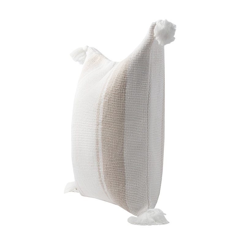 Newport Tassels Feather Reversible Throw Pillow