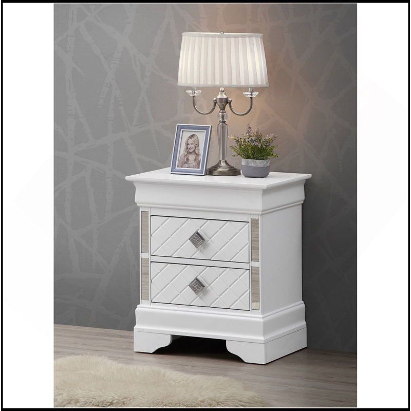 Sleek Nightstand, Champagne