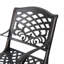 Fauteuil 2 - détails floraux traditionnels et motif rouille - structure en aluminium de 25,91 po x 21,82 po x H 34,59 po nécessaire pour assembler 2 pieds classiques - rouille - requis