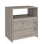 Table de chevet, armoire à une porte, poignée en métal, une tablette, plateau supérieur-856471173