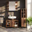 Hymera 30Cm W x 130.6Cm H x 30Cm D Tall Bathroom Cabinet