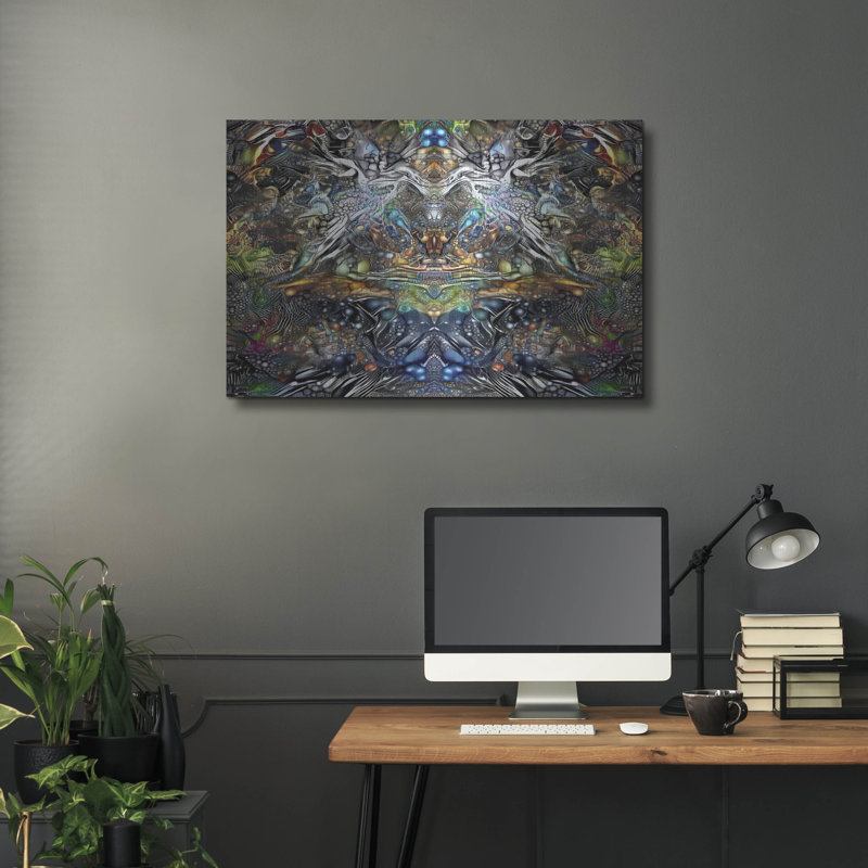 «Khepri» par Peter Gavidia, Wrought Studio ™, art mural en métal, H 24 po x l 36 po