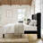 Full Size Velvet Upholstered Platform Bed with Wingback Headboard and Wooden Slats-1735546374-1735546372