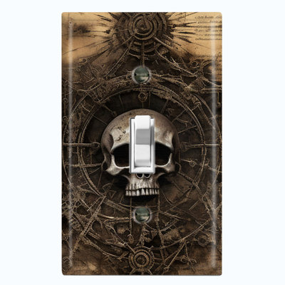 Plaque murale standard Skull Map Voyage Nature
