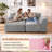 Revine 105'' Modular Compression Sectional Sofa With High-Density Foam And Corduroy Upholstery-121793519