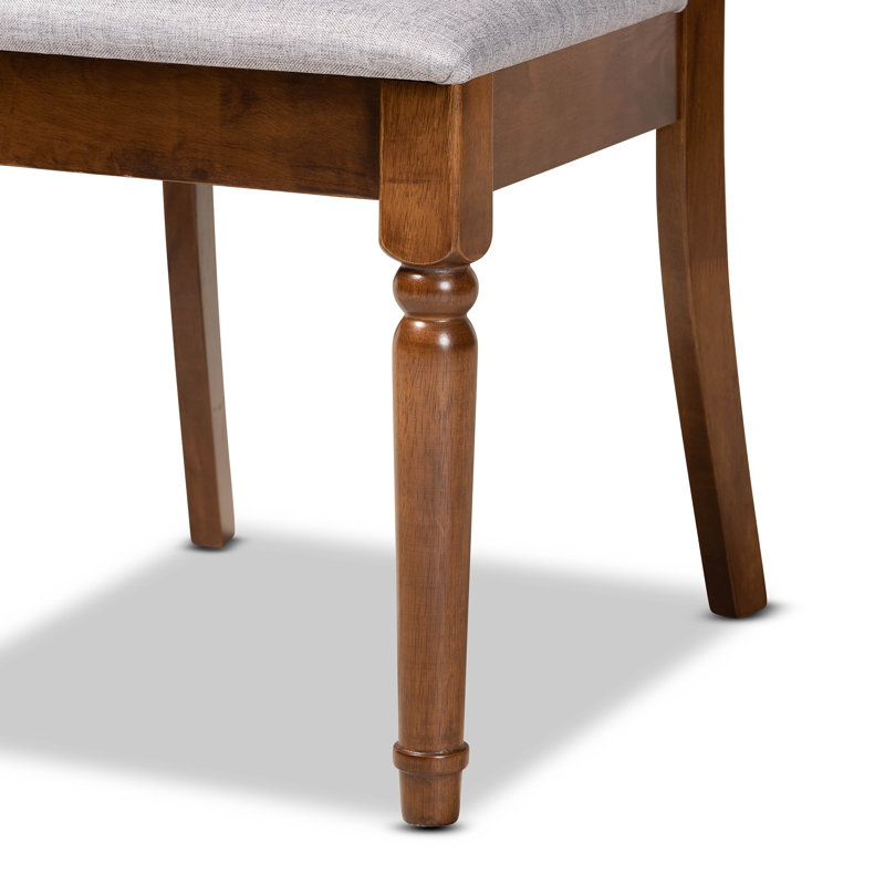 Ingaret 6 - Person Four Leg Dining Set, Walnut Brown, 7