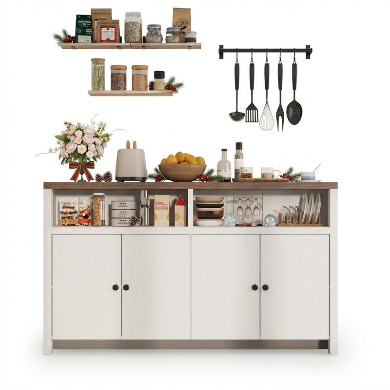 140cm Sideboard, White