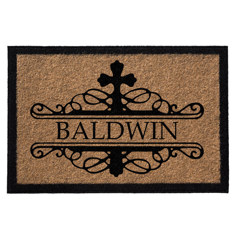 Tapis d'entrée antidérapant Bocana, Oui, Brun clair, 36 po x 60 po