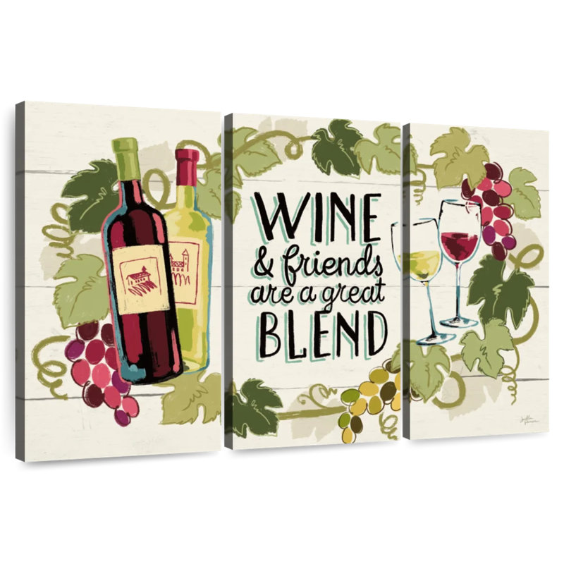 Tergel Wine And Friends I, H 24 po x l 38 po