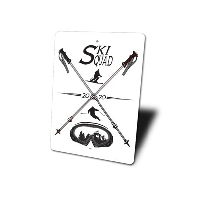 Panneau en aluminium Ski Squad