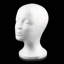 Tête de mannequin femme en mousse de polystyrène - présentoir de perruque / chapeau - nouveauté peinture d'art - blanc mousse