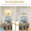 Applique murale de salle de bain pour salle de bain avec abat-jour en tissu blanc-293532701-293532702-293532775