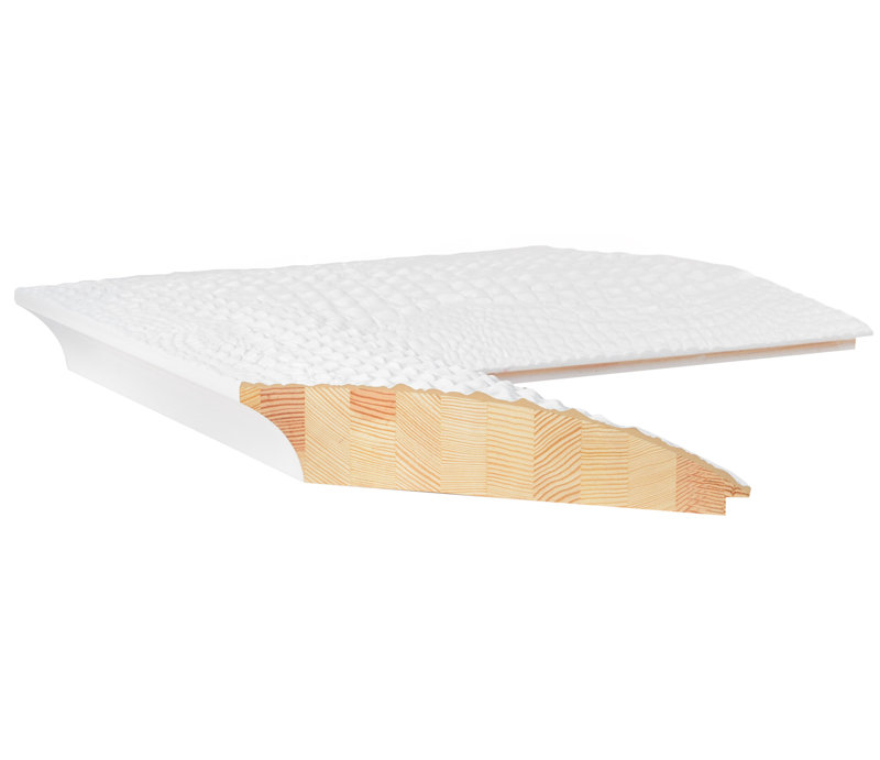 Miroir Elite, Laque blanche, 54,5 po x 42,5 po