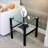 Set Of 2 Glass Two Layer Tea Table-1040635256