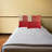 Martha Stewart Collection Chunky Knit Colorblocked Throw Red - Size 20" X 20"