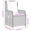  Chaise de patio inclinable, brun, rouge-630435360-630435361