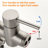 Double Handle Floor Mounted Freestanding Tub Filler With Handshower-69056037