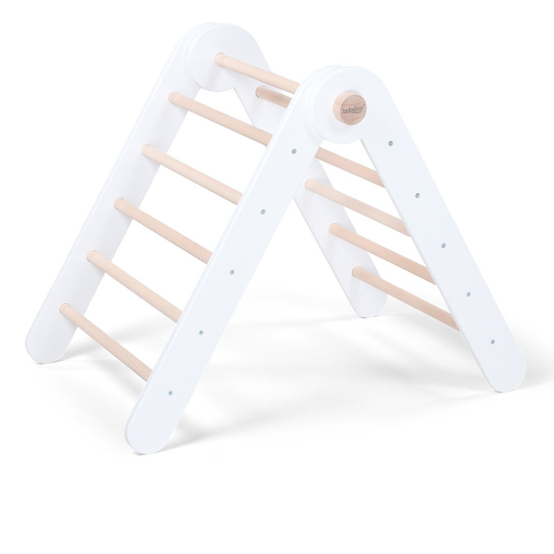 Toddler 18cm W Indoor and Outdoor Wood Climbing Dome, White