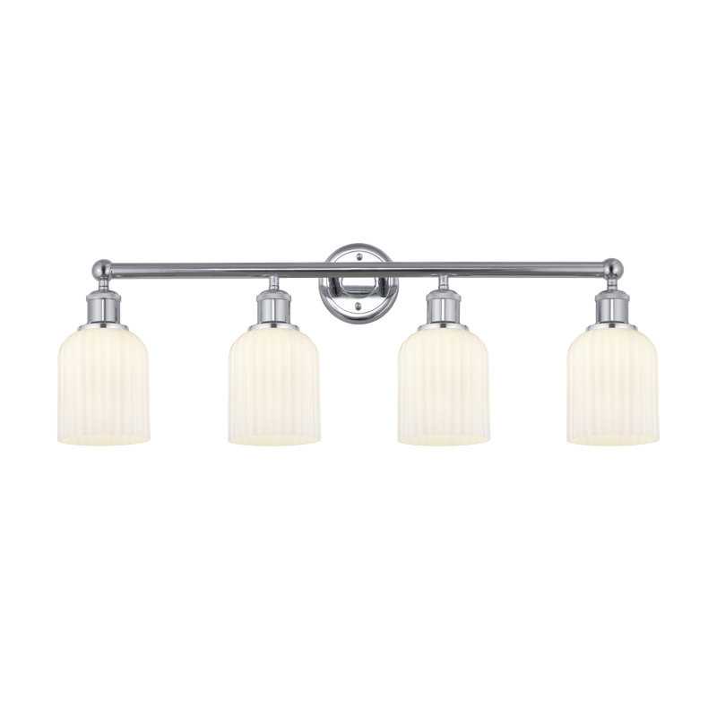 Fiennes 4 - Light Dimmable Vanity Light, Polished Chrome, White