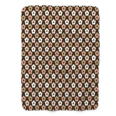 Couverture en sherpa rose 1 pièce