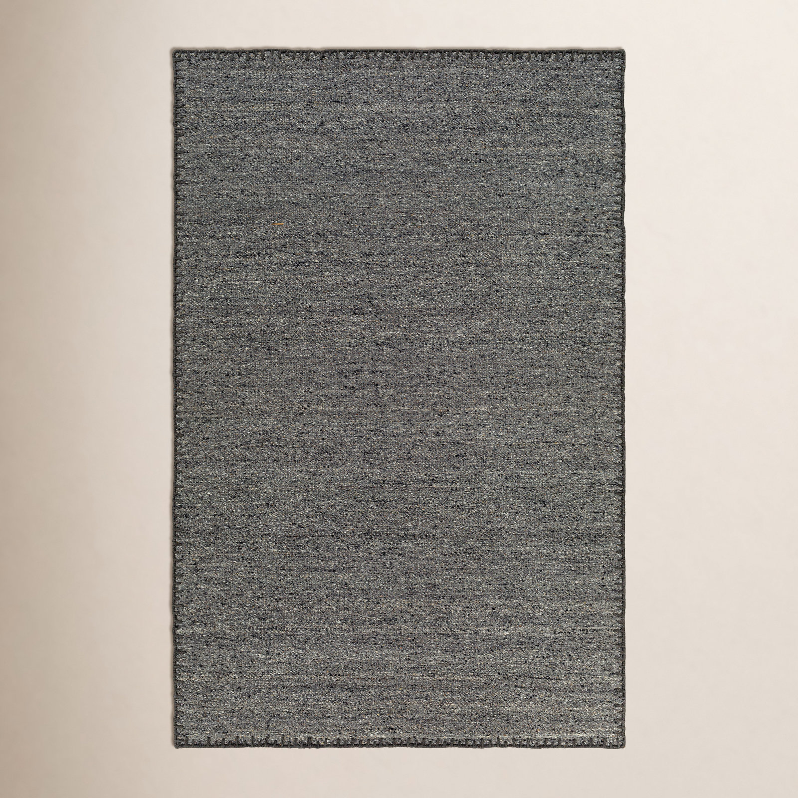 Jayde Handmade Wool Gray Rug, Rectangle 8' x 10'
