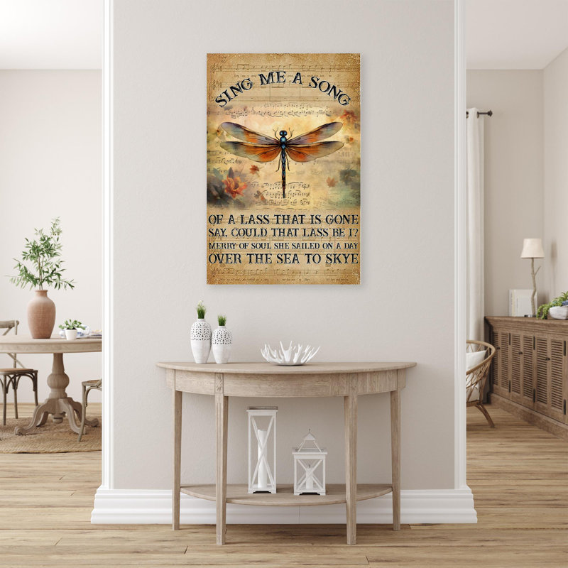Sing Me A Song Music, impression sur toile, H 14 po x l 11 po x P 1,25 po