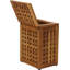 Corbeille pour déchets en teck 6 gallons Grate