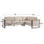 Square Arm L-Shaped Sectional Sofa,Living Rooms,Bedrooms,Apartment Office