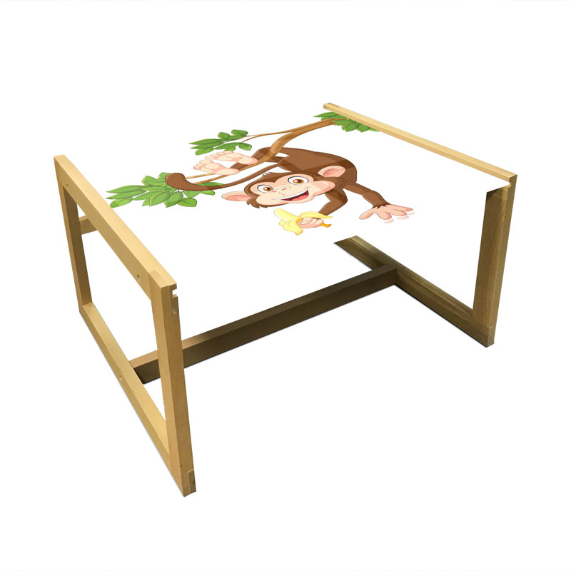 Iretha Trestle Coffee Table, 40cm H x 74cm W x 62cm D