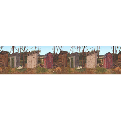 Bordure de papier peint à peindre L 15 pi x l 7 po Montleban Outhouse